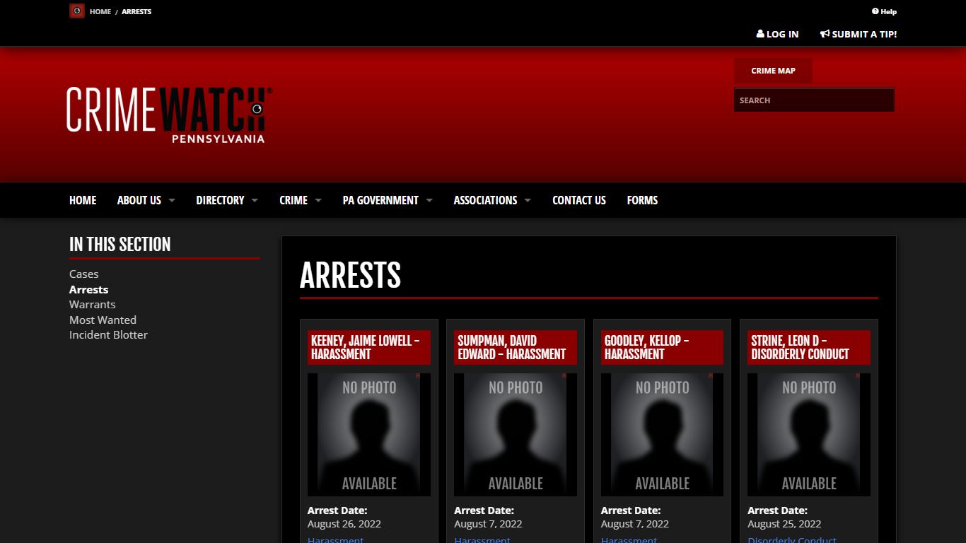 Arrests | CRIMEWATCH