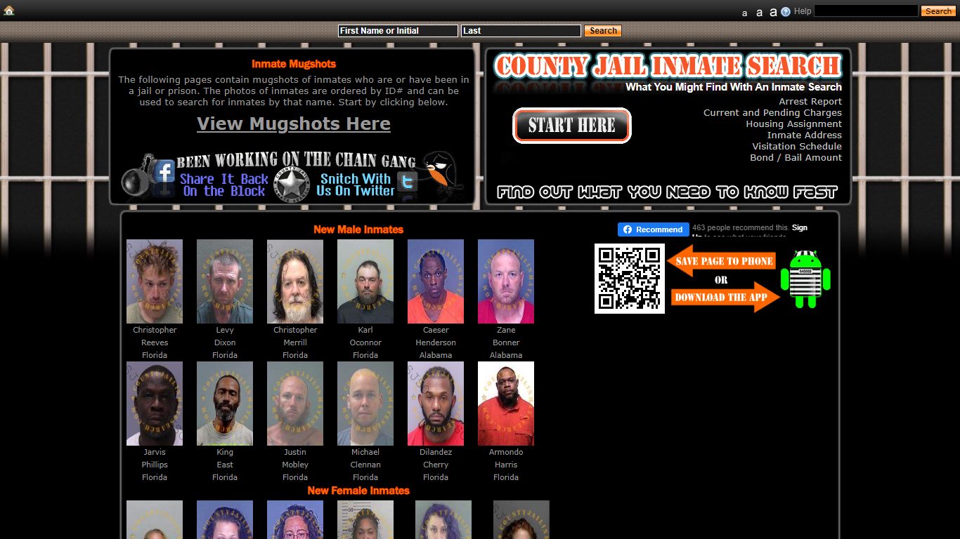 Recent Arrest Mugshots And Inmate Search