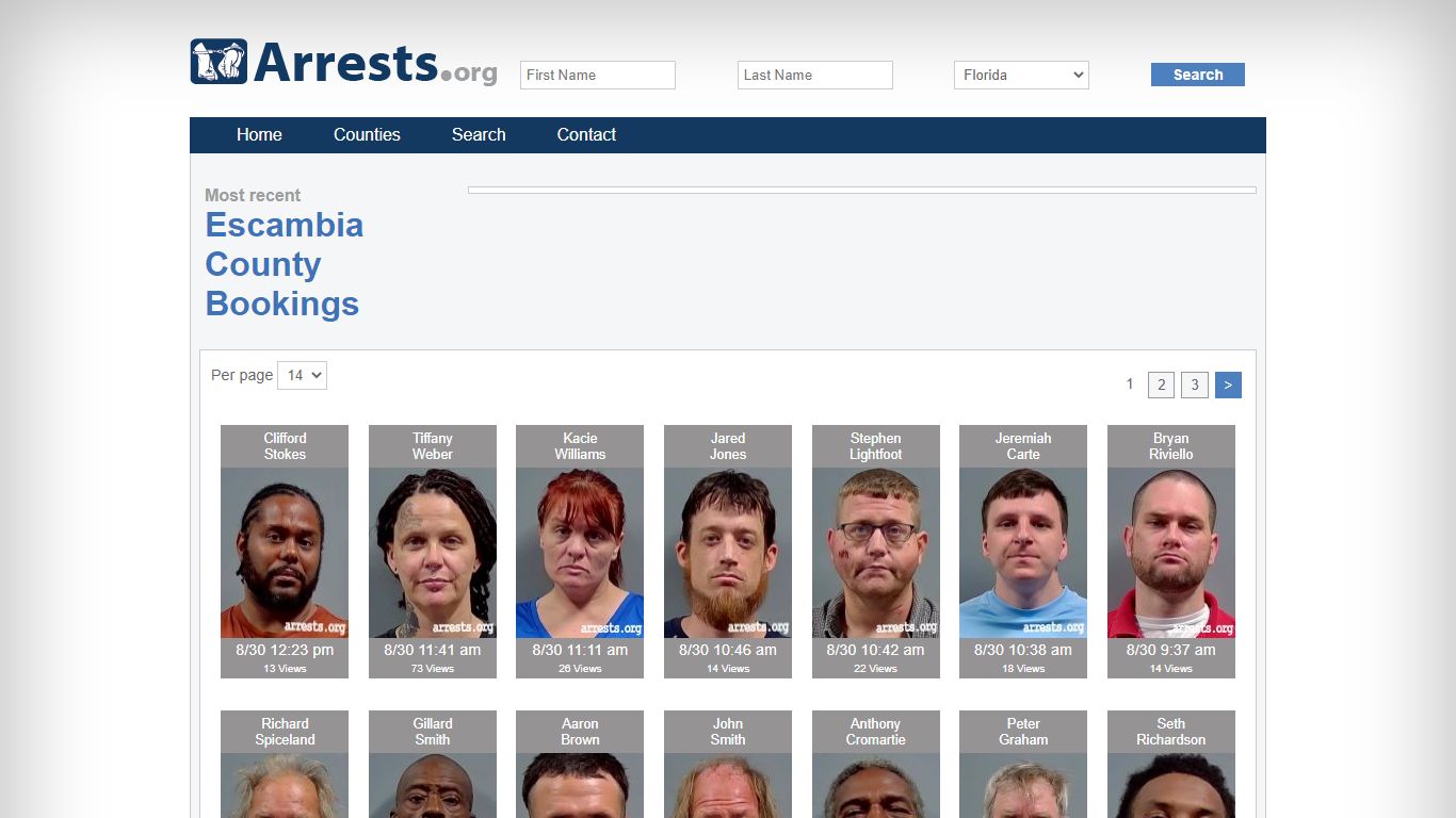 Escambia County Arrests and Inmate Search