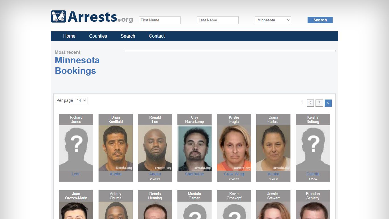 Minnesota Arrests and Inmate Search